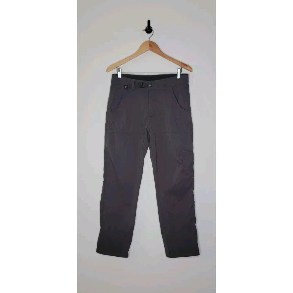 Prana Pants Zion Stretch Gray Cargo Performance Hiking Outdoor Men's Size 32x30